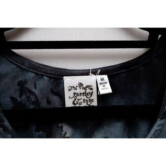 Parsley and Sage womens M tie-dye gray tank top - Picture 2 of 5